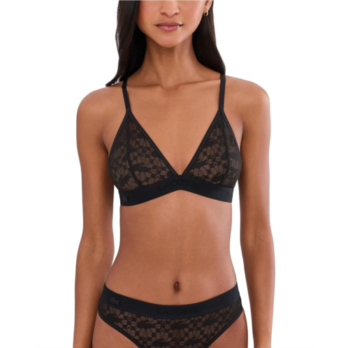 Lacoste Logo Lace Triangle Bralette