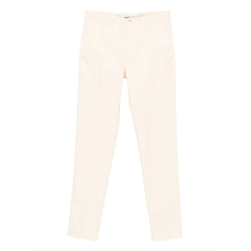 INCOTEX black slim fit minimalist trousers