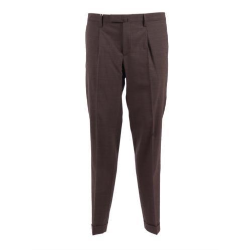 BRIGLIA slim fit flat front straight-leg pants