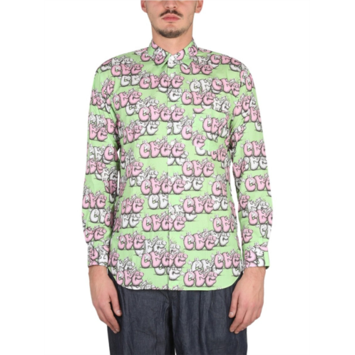 Comme Des Garcons printed casual shirt with classic collar