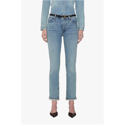 FRAME the borrowed boyfriend jean in birdie