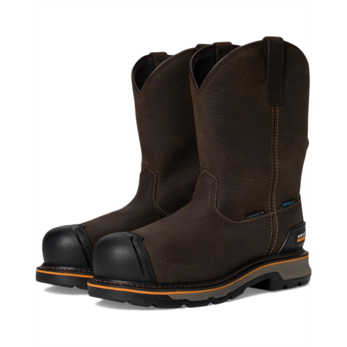 Mens Ariat Work Stump Jumper Pull-On BOA Waterproof Composite Toe Work Boot