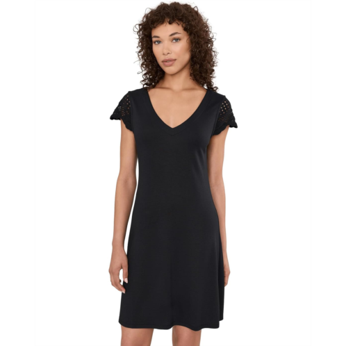 Tommy Bahama Darcy Crochet Sleeve Short Dress