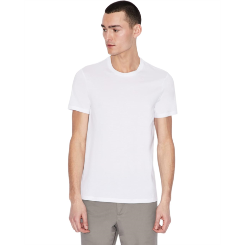 Mens Armani Exchange Crew Neck Tee with Small Logo Patch