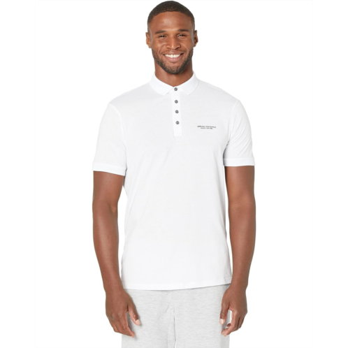 Mens Armani Exchange Slim Fit Milano/New York Logo Polo