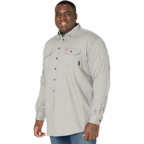 Mens Ariat Work Big & Tall FR Solid Long Sleeve Work Shirt