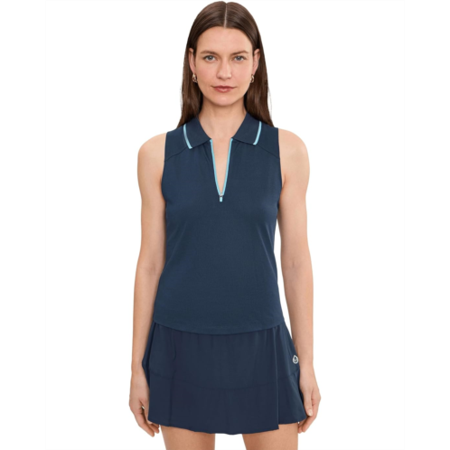Tasc Performance Sleeveless Fitted Pique Polo