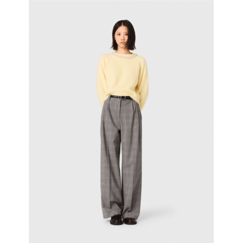 Maje sweater with jewelry collar