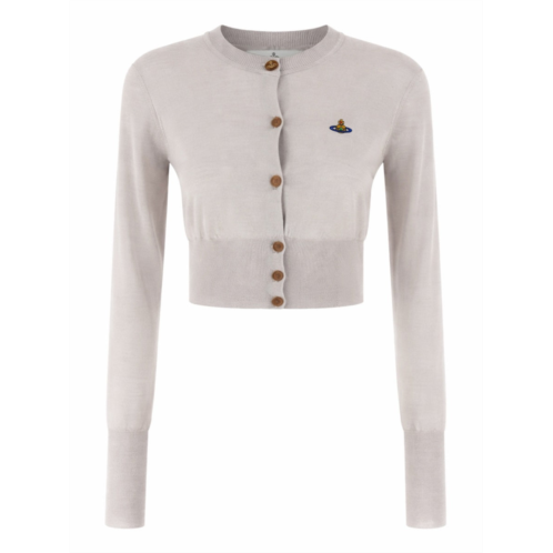 VIVIENNE WESTWOOD bea knit silk-wool cropped cardigan
