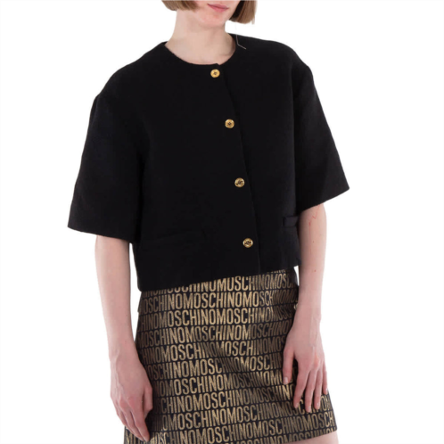 Moschino short-sleeve cropped jacket