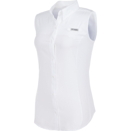Columbia Sportswear Womens Tamiami Sleeveless Shirt Tiki Pink