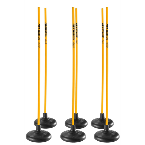 Kwik Goal Premier Coaching Sticks 6-Pack Yellow