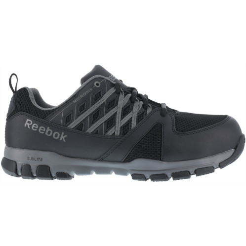 Reebok Mens SubLite ESD Steel Toe Lace Up Work Shoes