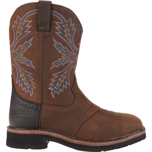 Brazos Mens Bandero 2.0 Steel Toe Wellington Work Boots