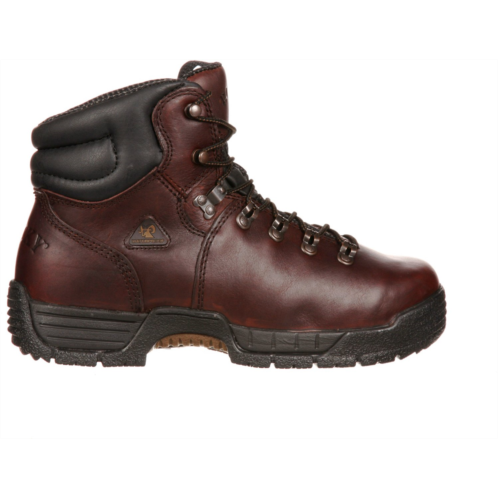 Rocky Mens Mobilite EH SR Steel Toe Waterproof Lace Up Work Boots