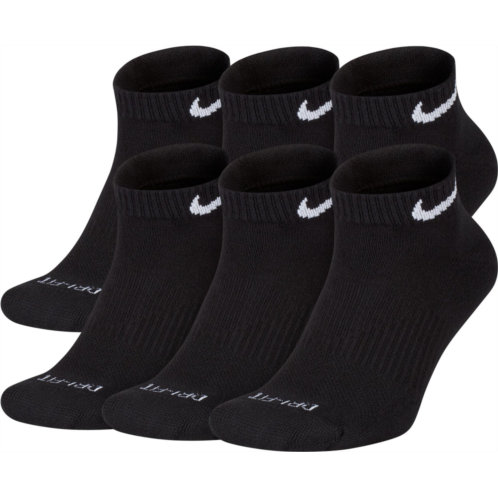 Nike Mens Everyday Plus Cushion Training Low Cut Socks 6 Pack Black