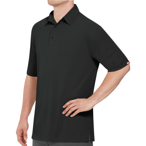 Red Kap Mens Performance Knit Flex Series Pro Work Polo Shirt White