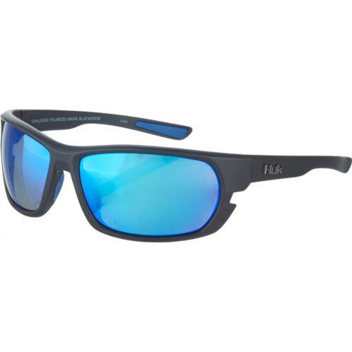 Huk Challenge Polarized Wrap-Around Sunglasses