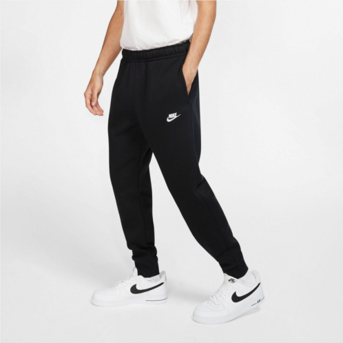 Nike MENS Sportswear Club Fleece Jogger Pants Dk Grey Heather / Matte Silver / White