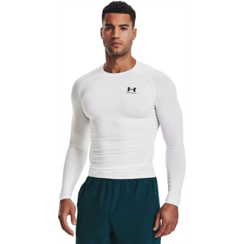 Under Armour Mens HeatGear Armour Comp Long Sleeve Top Black / White