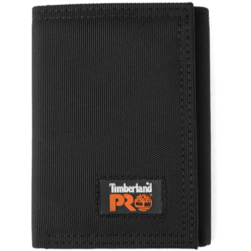 Timberland Pro Cordura Nylon Trifold Wallet Black