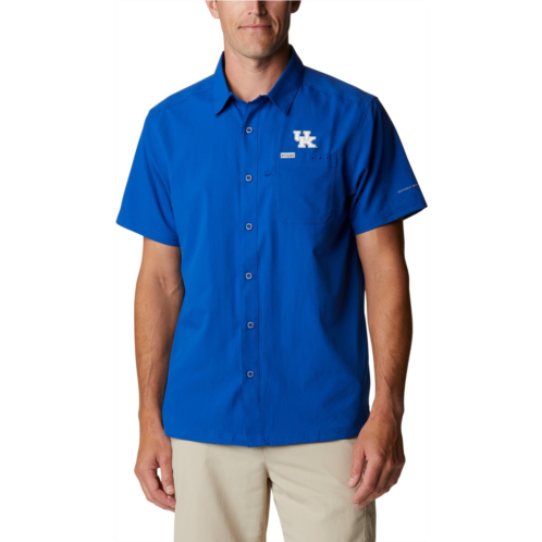 Columbia Sportswear Mens University of Kentucky Slack Tide Flag Camp Button Down Shirt