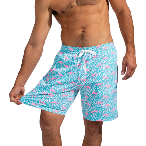 Chubbies Mens Domingos are Flamingos Stretch Swim Trunks 7 in