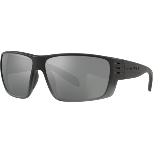 Native Eyewear Mens Griz Polarized Sunglasses Matte Black / Blue