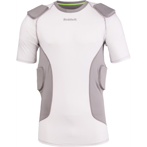 Riddell Mens Integrated Football Shirt White / Grey