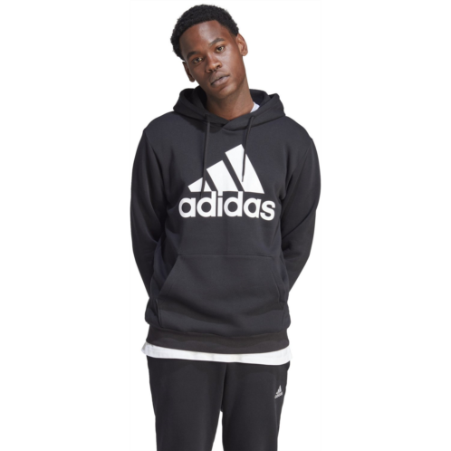 adidas Mens Badge of Sport Logo Fleece Hoodie Wonder Beige