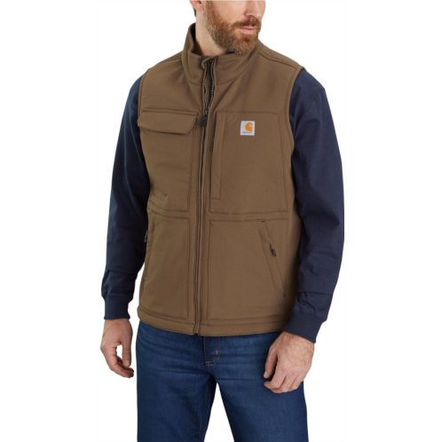 Carhartt Mens Super Dux Relaxed Fit Sherpa Lined Vest Coffee
