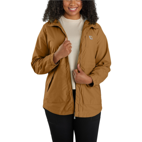 Carhartt Womens Rain Defender Relaxed Fit Lightweight Coat Brown