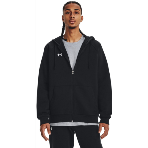 Under Armour Mens Rival Fleece Full Zip Hoodie Green