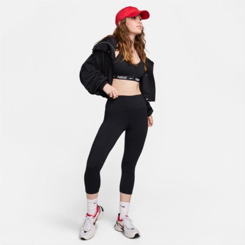 Nike Womens Dri-FIT ONE HR Crop Leggings Black 10