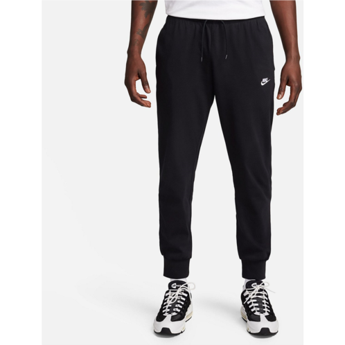 Nike Mens Club Knit Joggers Black / White