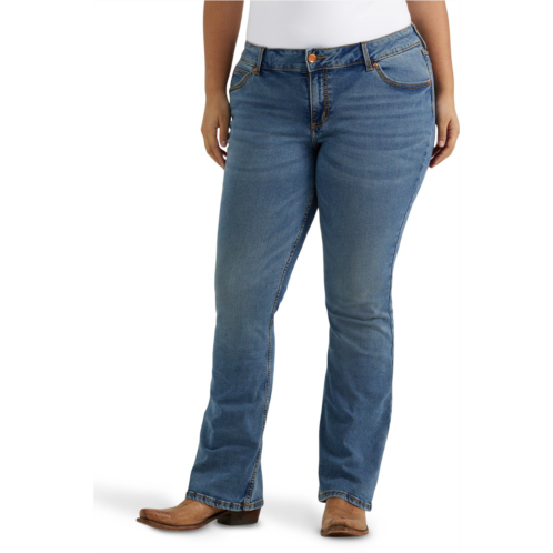Wrangler Womens Retro Mae Plus Size Bootcut Jeans Ms Wash
