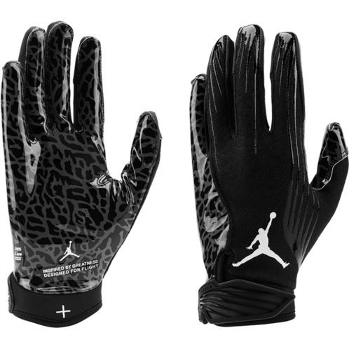 Jordan Fly Lock Football Gloves Black / White 01