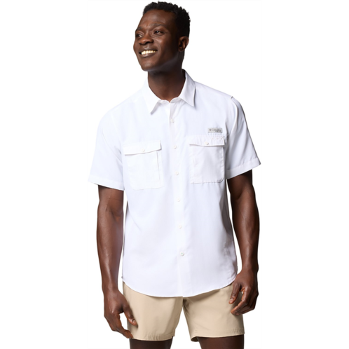 Columbia Sportswear Mens Lost Water Short Sleeve Button Down Shirt White