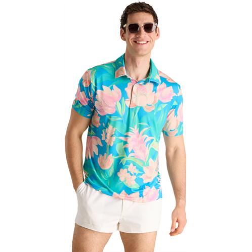 Chubbies Mens Stop & Smell The Roses Performance Polo Shirt
