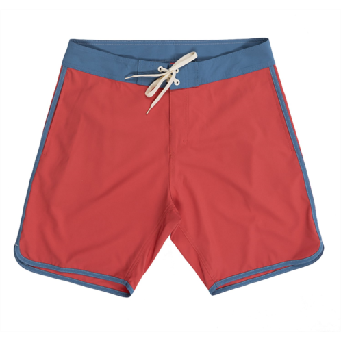 Burnside Mens Solid Stretch Boardshort With Contrast Waistband Aruba