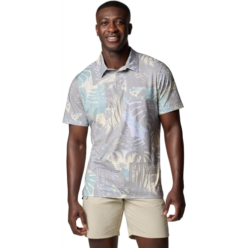 Columbia Sportswear Mens Super Slack Tide II Stretch Polo Shirt Lemon Wash Tarpon Trek