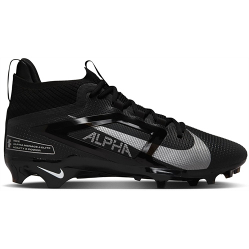Nike Mens Alpha Menace Elite Football Cleats White / Silver
