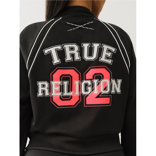 True Religion Womens Sporty Shrunken Track Jacket