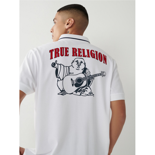 True Religion Mens Buddha Polo Shirt