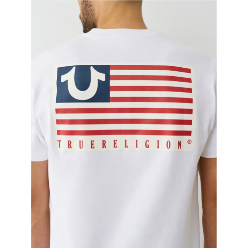 True Religion Mens Flag Short Sleeve T-shirt