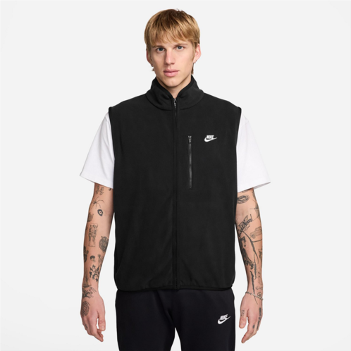 Nike Mens Club Winterized Full-Zip Vest Black/(White)
