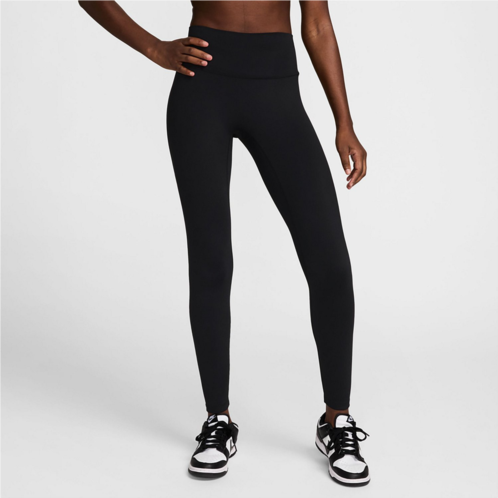 Nike Womens One Dri-FIT Seamless Front High-Waisted Leggings Black