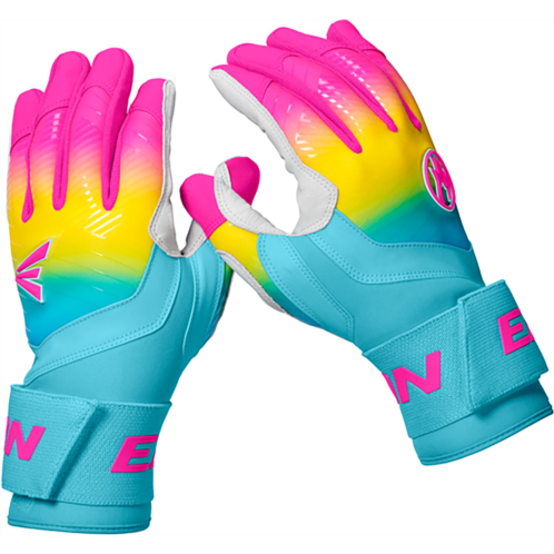 Easton Youth Walk-Off Ethos Locked-In Hype Fire Batting Gloves Fire - Yellow / Pink