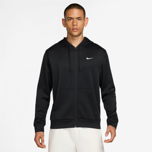 Nike Mens Flex Fleece Hooded Shirt Black/Black/(White)