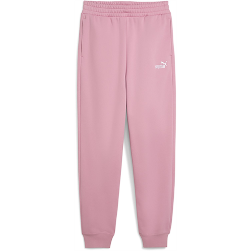 PUMA Womens High-Waist Fleece Joggers Light Beige 01